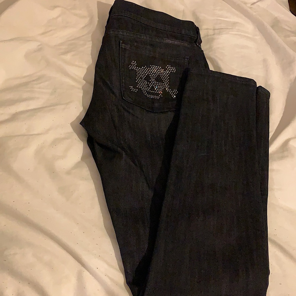 Women skinny jeans,black
